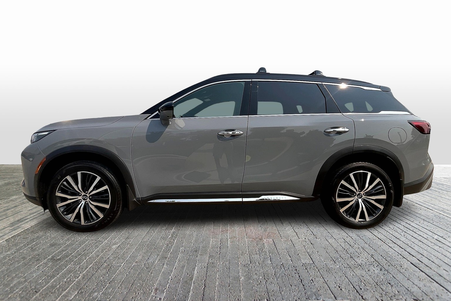 インフィニティ CPO Harbor Gray/Obsidian Black 2025 INFINITI QX60 AUTOGRAPH